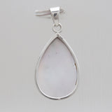 Carving Shell Silver Women Pendants