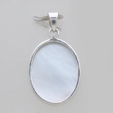 925 Sterling Silver Carving Shell Pendants