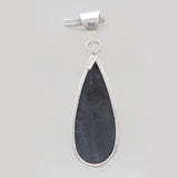 Black Onyx Silver Plain Pendants
