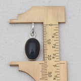 925 Sterling Silver Black Opal Pendants