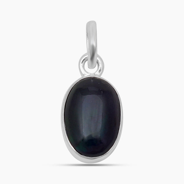 925 Sterling Silver Black Opal Pendants