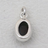 925 Sterling Silver Black Opal Pendants