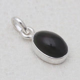 925 Sterling Silver Black Opal Pendants