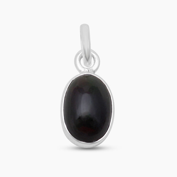 925 Sterling Silver Black Opal Pendants