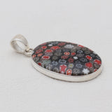 Millefiori Glass Silver Pendants