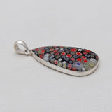 Millefiori Glass Silver Pendants