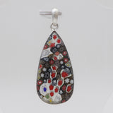 Millefiori Glass Silver Pendants
