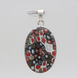 Millefiori Glass Silver Pendants