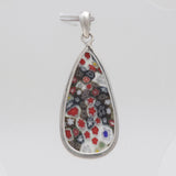 Millefiori Glass Silver Pendants