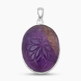 Carving Ametrine Silver Pendants