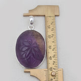 Carving Ametrine Silver Pendants