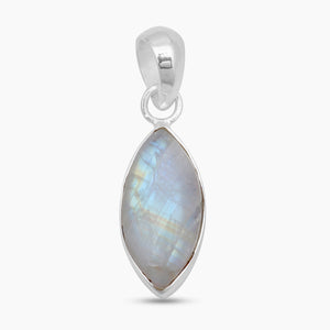 925 Sterling Silver Rainbow Moonstone Pendants