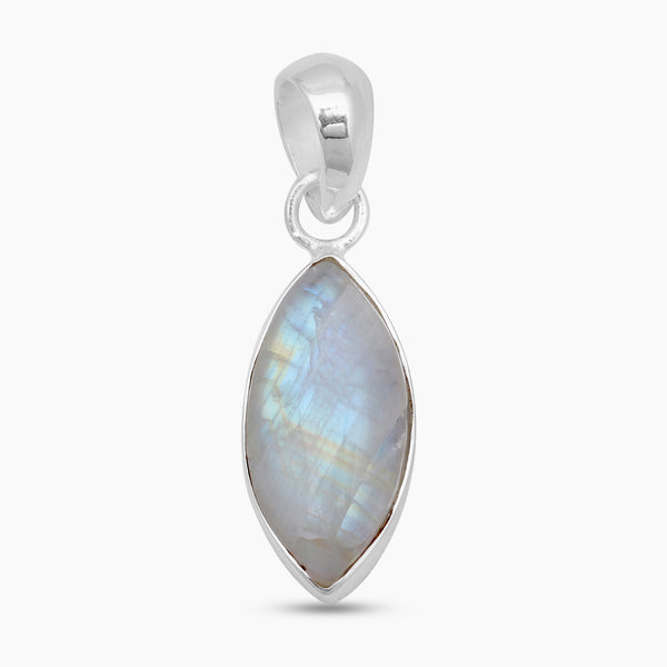 925 Sterling Silver Rainbow Moonstone Pendants