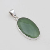 925 Sterling Silver Nephrite Jade Pendants
