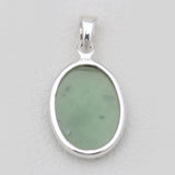 925 Sterling Silver Nephrite Jade Pendants