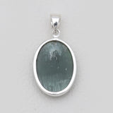 925 Sterling Silver Nephrite Jade Pendants