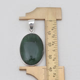 925 Sterling Silver Nephrite Jade Pendants