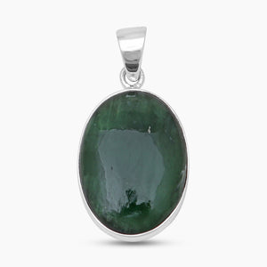 925 Sterling Silver Nephrite Jade Pendants