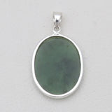 925 Sterling Silver Nephrite Jade Pendants