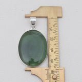 925 Sterling Silver Nephrite Jade Pendants