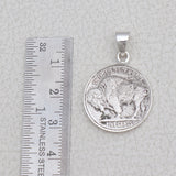 925 Sterling Silver Coin Pendant