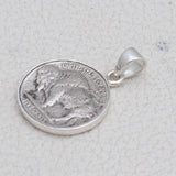 925 Sterling Silver Coin Pendant