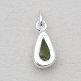 Green Peridot Silver Plain Pendants