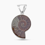 925 Sterling Silver Ammonite Pendants