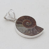 925 Sterling Silver Ammonite Pendants