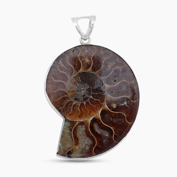 925 Sterling Silver Ammonite Pendants