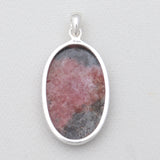 925 Sterling Silver Rhodonite Pendants