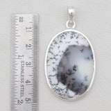 Dendritic Opal Silver Pendant