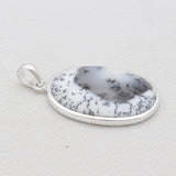 Dendritic Opal Silver Pendant