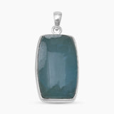 Aquamarine Silver Pendants