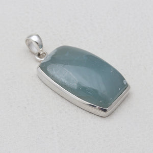 Aquamarine Silver Pendants