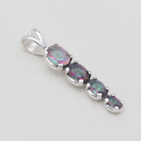925 Sterling Silver Mystic Quartz Pendants