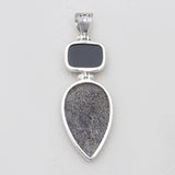 Natural Utah Agate Silver Pendants