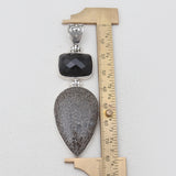 Natural Utah Agate Silver Pendants