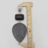 Natural Utah Agate Silver Pendants