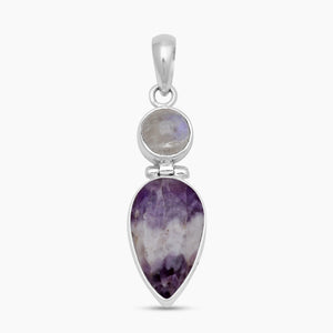Amethyst Lace Silver Pendants