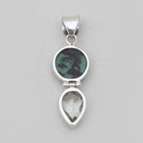 Tibetan Turquoise Silver Pendants