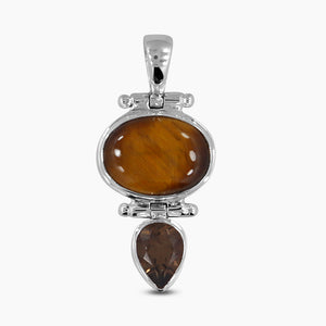 925 Silver Tiger Eye Pendants