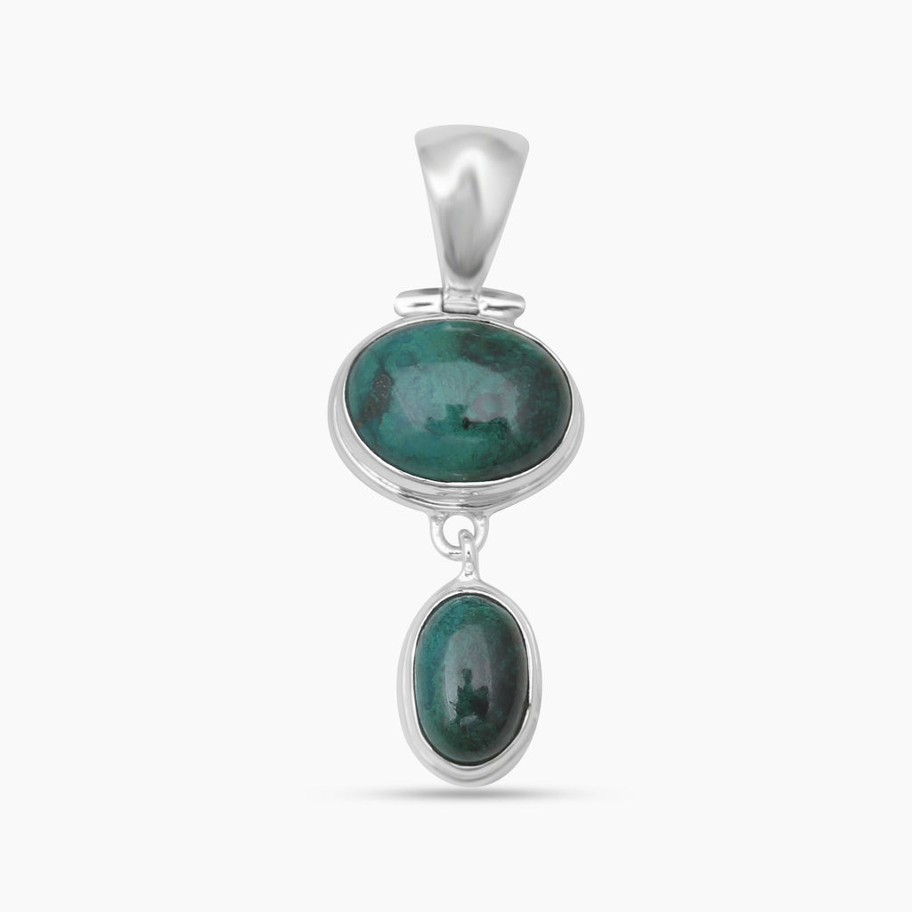 925 Sterling Silver Chrysocolla Pendants