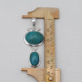 925 Sterling Silver Chrysocolla Pendants