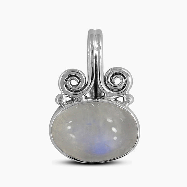 Rainbow Moonstone Silver Pendants
