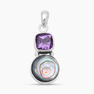 Abalone Shell Silver Pendants