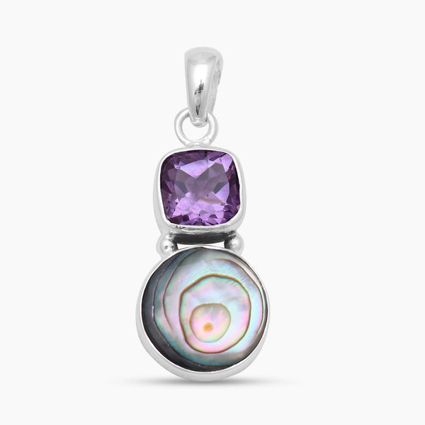 Abalone Shell Silver Pendants