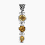 925 Sterling Silver Citrine Pendants