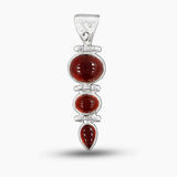 925 Sterling Silver Hessonite Pendants