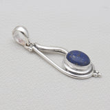 Blue Larimar Silver Pendants